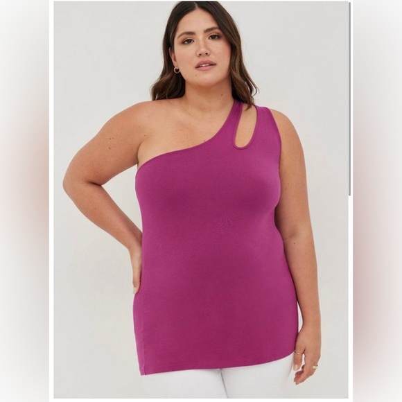 Torrid Foxy One Shoulder Cutout Top - Picture 1 of 4